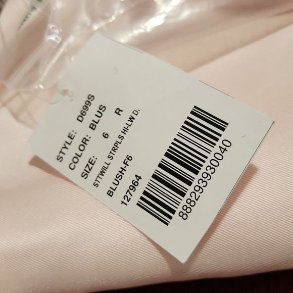 Alfred Sung-Strapless Satin High Low Dress with Pockets - Picture 6 of 7